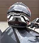 Мотошолом, шолом Geon 967-2 Glossy Black/Red, фото 2