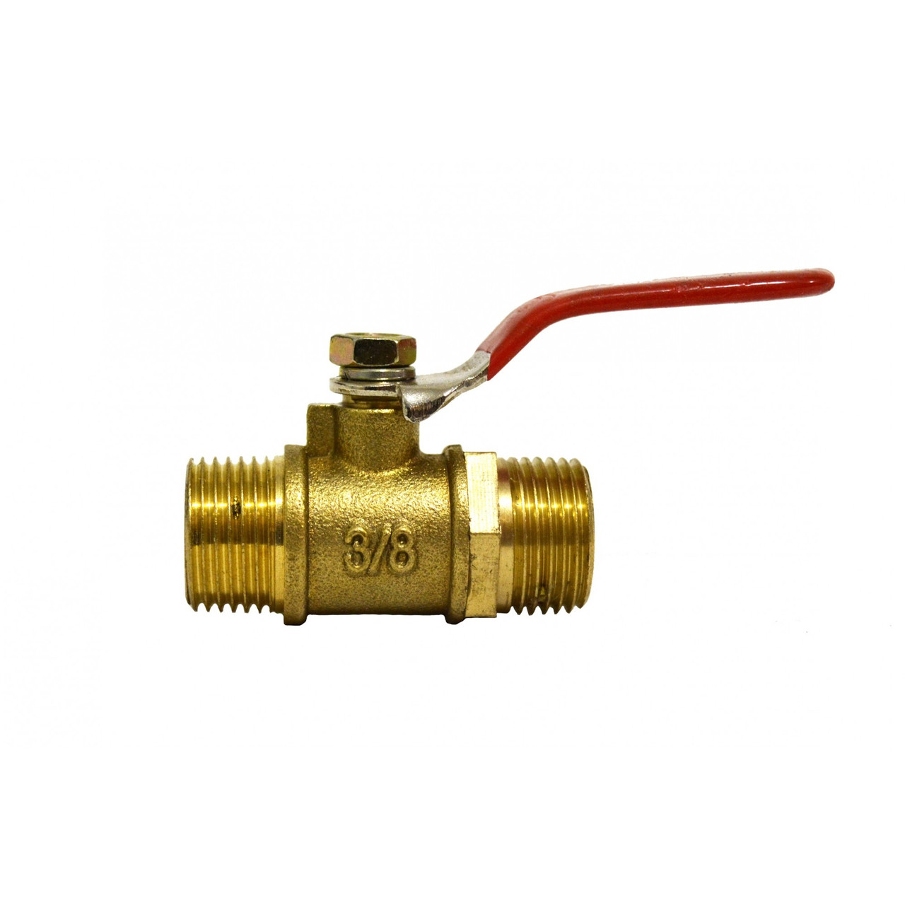 Кран 3/8нн латунний кульовий, посилений