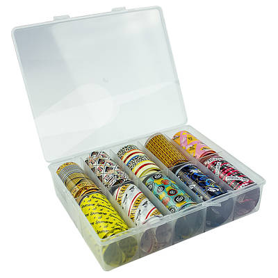 Набір фольги для дизайну нігтів в конт-ре "Бренди" (10шт)B-09 (фольга для дизайну, для нігтів, для лиття )