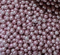 Посипка кондитерська Кульки рожеві дзеркальні 5 мм, 20 г
