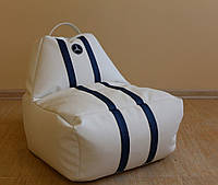 Кресло-мешок для детей белое, кожзам