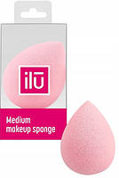 Спонж-капля для макияжа средний, розовый Ilu Sponge Raindrop Medium Pink 1 шт