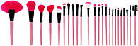 Набор профессиональных кистей для макияжа Mimo Makeup Brush Pink 24 шт