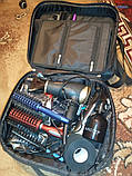 Велика сумка перукаря для роботи на виїзді 40*27*18см Червоні круги, фото 4