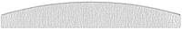 Пилочка для ногтей "Полумесяц" серая Mimo Nail File Bridge Zebra Grid 100/180 1 шт