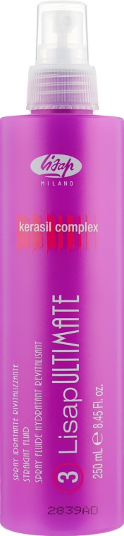 Термозахисний флюїд для гладкого волосся Lisap Ultimate Plus Straight Fluid 250 мл