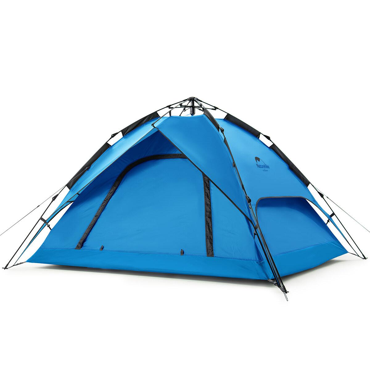 Намет Naturehike NH21ZP008 Automatic IV (4-місний) 210T polyester blue
