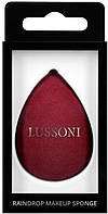 Спонж для макияжа, бордовый Lussoni Raindrop Makeup Sponge Burgundy 1 шт