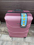 Сумка дорожная на колесах 65л Дорожній чемодан М Дорожня сумка РОЗОВЕ ЗОЛОТО СЕРЕДНЯ Валіза на 4х колесах, фото 10
