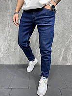 Мужские джинсы прямые темно синие, классические мужские джинсы, мужские джинсовые брюки Турция