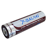 Литиевый аккумулятор 18650 X-Balog 4.2V Li-ion литиевая аккумуляторная батарейка, літієва батарея (NV)