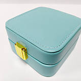 Скринька маленька бірюзова для прикрас, фото 2