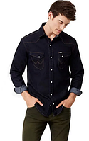 Джинсовая рубашка Wrangler Denim Western Shirt - Rinse (S)