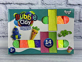 Кульковий пластилін Bubble clay 14 брикетів ВВС-05-01 Danko-Toys Україна