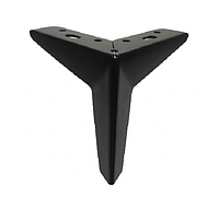 Ножка мебельная опора H=135 мм металл SIGMA для шкафов тумб диванов комодов пуфов (черный) для шафи