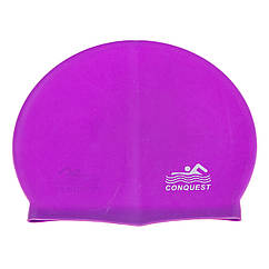 Шапочка для плавання Сonquest Classic Silicone 2022 фіолетова