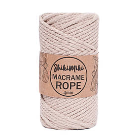 Еко шнур Shikimiki Rope 4mm, колір Карамель