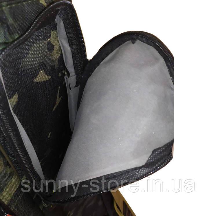 Чехол для удилищ 135 см Shark, сумка для удочек 3 секции (темный камуфляж) - фото 4 - id-p1533783394