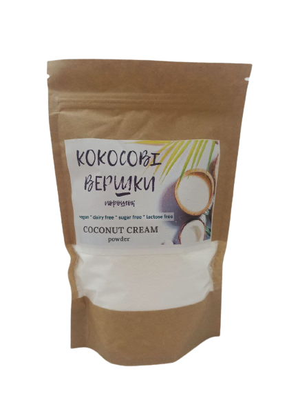 Кокосові сухі вершки "Преміум" без казеїну та лактози, (200 г), фото 1