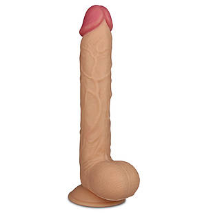 Фалоімітатор з мошонкою Legendary King Sized Realistic Dildo Flesh 10"