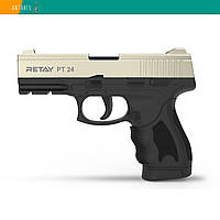 Пістолет стартовий Retay PT24 Taurus 24/7 сигнально-шумовий пугач під холостий патрон сатин Ретай Таурус (R506980S)