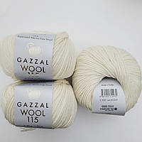 Gazzal Wool 115 (Газал Вул 115) - 3301 белый