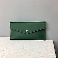 Гаманець жіночий конверт TREBA (шкіряний гаманець, клатч-конверт) Зелений