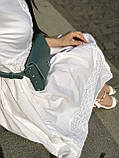 Поясна Сумка жіноча TREBA (Шкіряна, сумка на пояс) Бірюза, фото 6