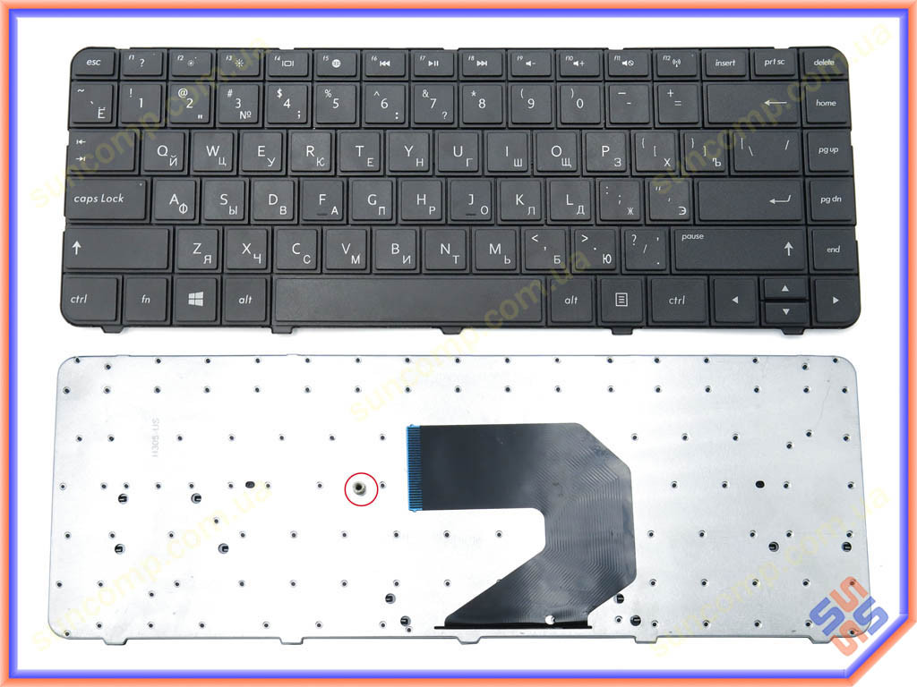 Клавиатура для HP G6-1000, G4-1000, G6T, G6S, G6X, Compaq CQ43, CQ57, CQ58, 250 G1, 255 G1, 430, 431, 435, - фото 1 - id-p331837169