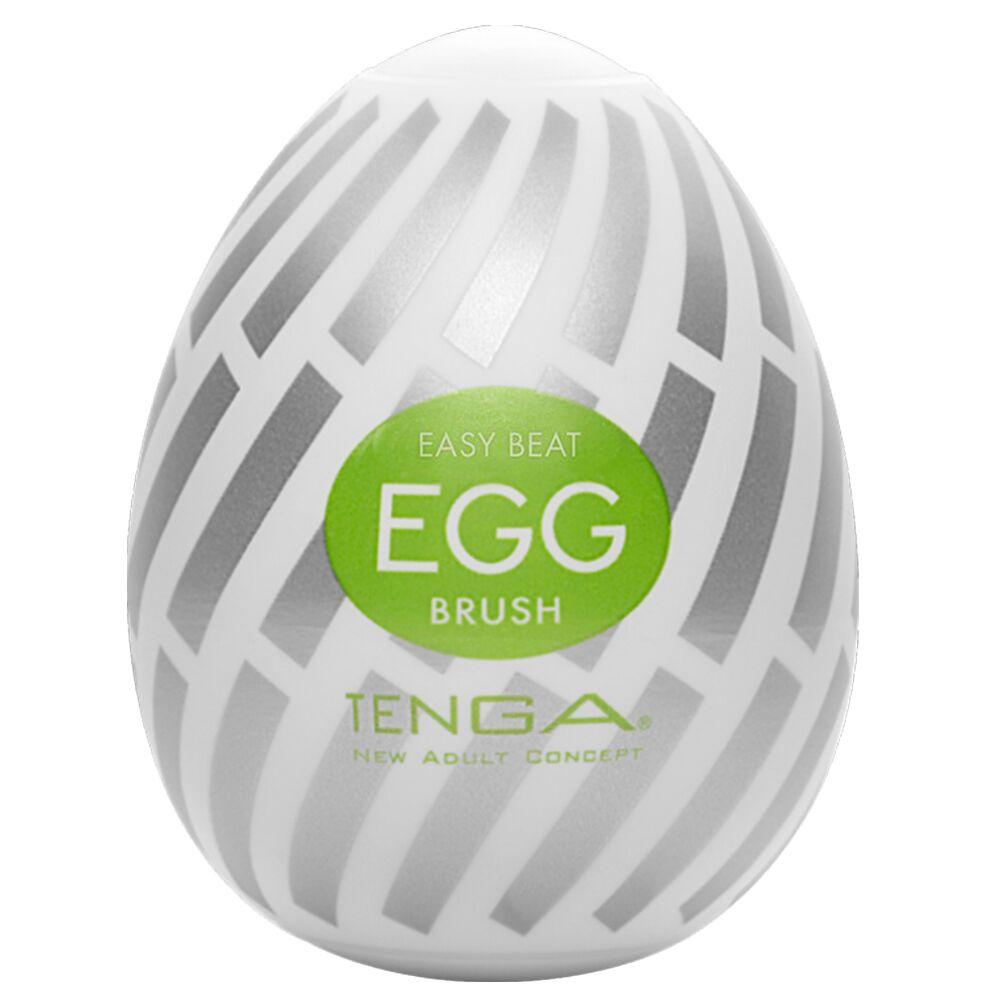 Мастурбатор-яйце Tenga Egg Brush з рельєфом у формі великої щетини 777Store.com.ua