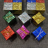 Новорічна прикраса «набір подарунків 6 шт» 5 см на 5 см, фото 4