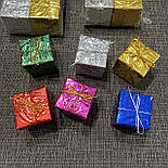 Новорічна прикраса «набір подарунків 6 шт» 5 см на 5 см, фото 3