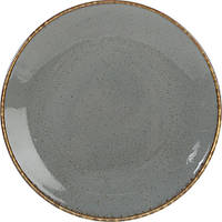 Тарелка фарфоровая 28 см, темно-серая, Porland Seasons 187628 DG