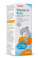 Dr.Max рідкі краплі вітаміну D для дітей від 14 днів 200 МО, 10 мл 300 порцій
