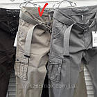Брюки карго чоловічі ITENO (Tophero) р.33 світлі літні тонкі прямі пісочні з накладними кишенями з боків, фото 4