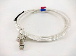 Датчик температури термопари K-типу, вінт М8, довжиною 2 метри 0°C...+800°C