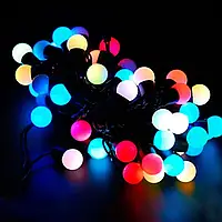 Світлодіодна гірлянда RGB велика кулька, 40Led