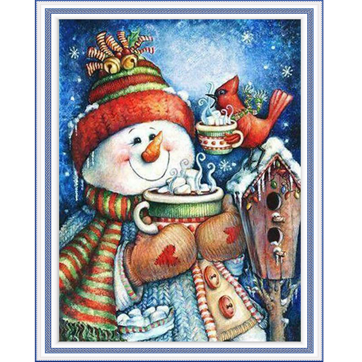 Алмазна мозаїка SANTI "Зимові посиденьки", 30*40см, фото 1