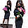 Романтичный теплый юбочный однотонный трикотажный костюм двойка со стежкой Размер: S, M, фото 8