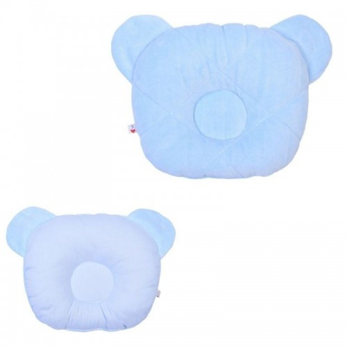 Подушка для немовлят ортопедична Baby Veres Velour medium Blue 24х27 см