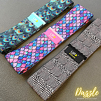 Тканевые резинки для фитнеса UP & FORWARD набор фитнес лент из 3 шт Dazzle UF2000-1