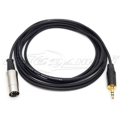 Кабель MIDI Y — splitter 5 pin DIN to jack 3.5 mm, гарна якість, у екрані, фото 1