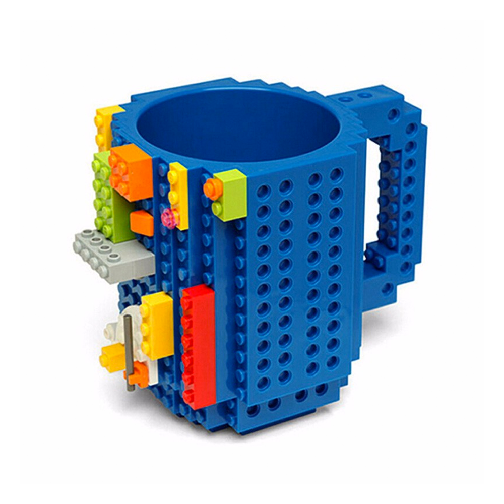 Кружка лего - чашка конструктор в стилі LEGO 350 мл синя, фото 1