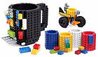 Кружка лего - чашка конструктор в стилі LEGO 350 мл чорна, фото 3