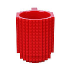 Кружка лего - чашка конструктор в стилі LEGO 350 мл червона, фото 2