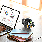 Кружка лего - чашка конструктор в стилі LEGO 350 мл сіра, фото 3