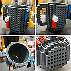 Кружка лего - чашка конструктор в стилі LEGO 350 мл сіра, фото 4