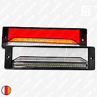 Задние фонари FB 01 для автомобиля или прицепа, светодиодные (LED), 30 см * 8 см, прозрачные, 2 шт.