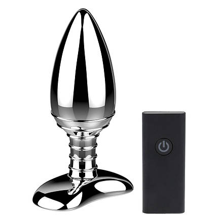 Алюмінієва анальна пробка з вібрацією і дистанційним керуванням Nexus Cestos SO5414, фото 1
