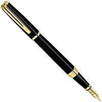 Перьевая ручка Waterman Exception Slim Black GT 11 028